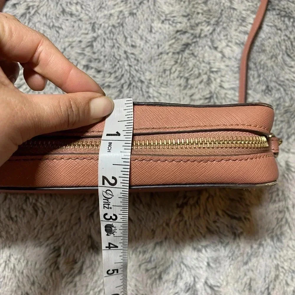 Michael Kors Pink Crossbody Jet Set Purse Saffiano Leather